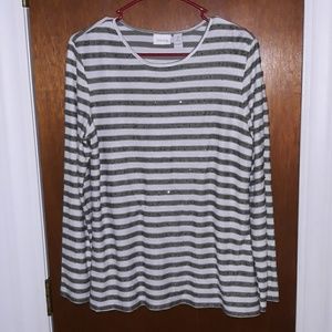 Chicos lightweight long sleeve sweater.